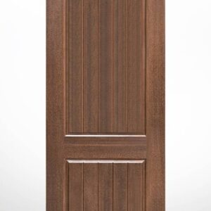 Two Panel Half Curved Top With Planks 8'